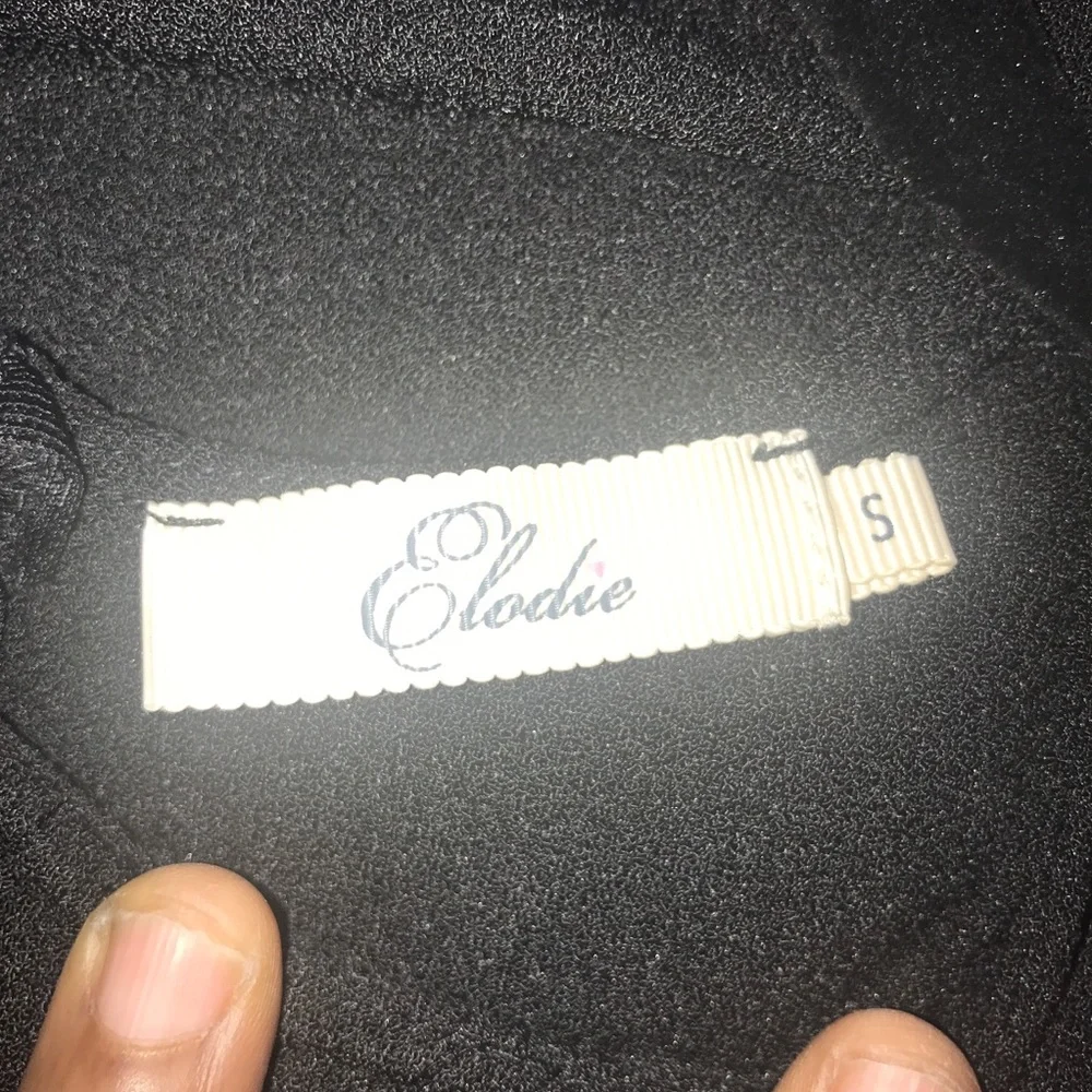 *PRICE DROP * Elodie Sleeveless Black Rouched Top Dress - Picture 4 of 5